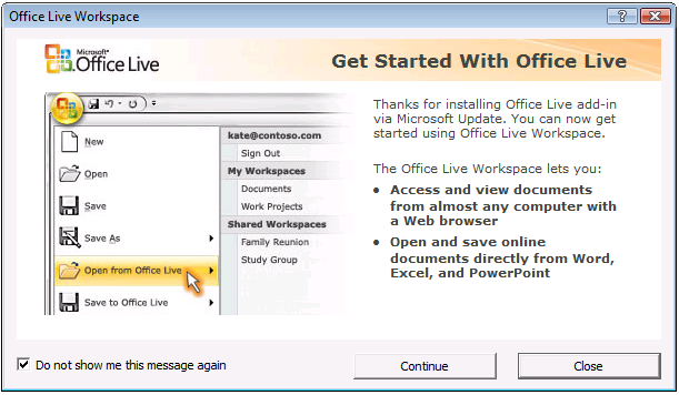 Как отключить microsoft office live add in sign in