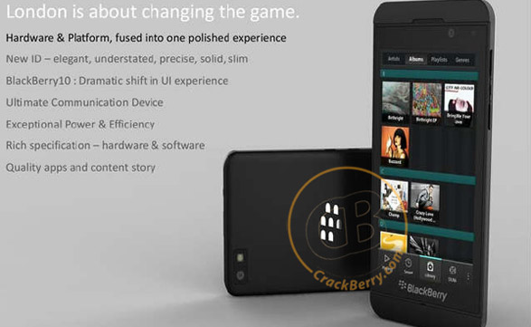 Así se vería el BlackBerry London. ¿Llegará a tiempo para salvar a RIM?