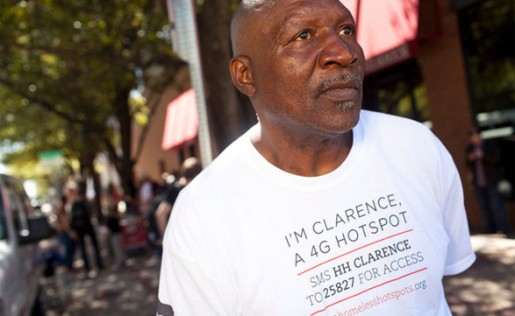 Clarence Jones, uno de los polémicos "hotspots ambulantes" del SXSW.