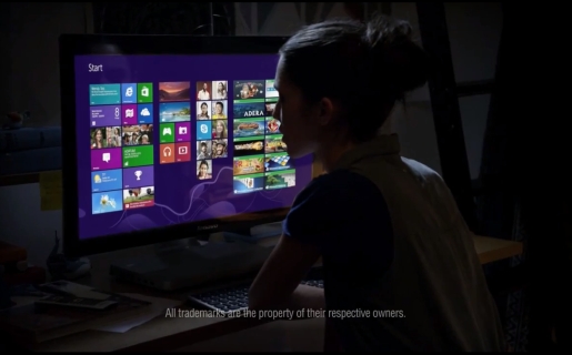 Comercial de Windows 8. Más abajo tienen el video :)