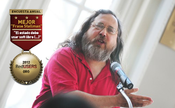Premios RedUSERS 2012. Mejor frase de Stallman: 