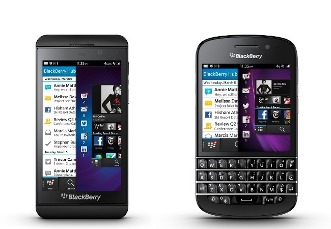 BlackBerry Z10 y BlackBerry Q10, los dos smartphones de la firma con sistema BB 10.