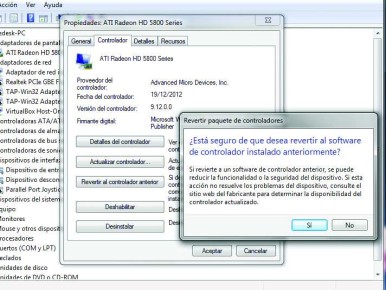 El rollback en Windows es ideal para, rápidamente, reparar problemas con drivers experimentales.