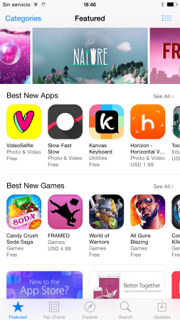 Una de los mejores aspectos de cualquier iPhone, la AppStore.