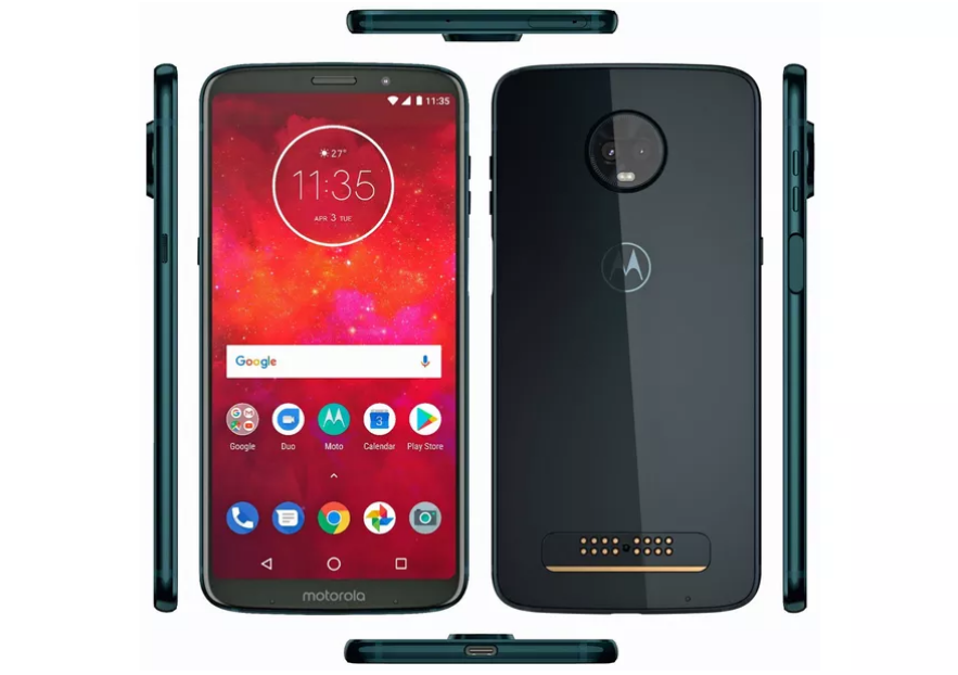 Una nueva imagen del Moto Z3 lo muestra con un lector de huellas